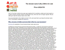 Tablet Screenshot of cjsl.com